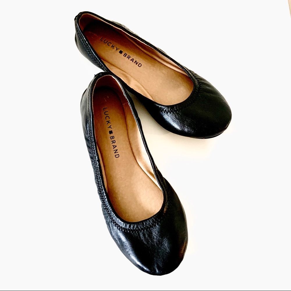 Lucky Brand Black Flats Size 6.5
